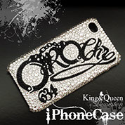 飾りボトル　スワロデコKing&Queen　スマホカバーデコレーション　iPhoneケース